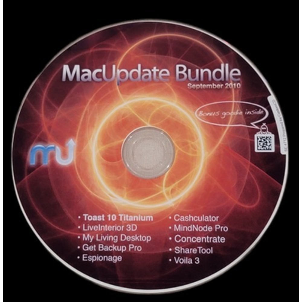 MacUpdate Bundle September 2010 Software CD-ROM Toast 10 Titanium & More‎ Mac